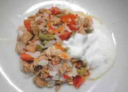 豚トマト炒飯もどき