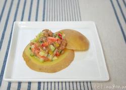 作り置き★納豆と野菜のオープンサンド