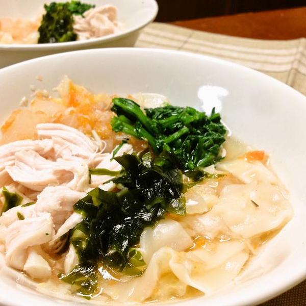 ドッグ☆残り物ワンタンスープ
