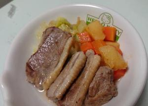 鴨の野菜添え～食いつき重視レシピ～